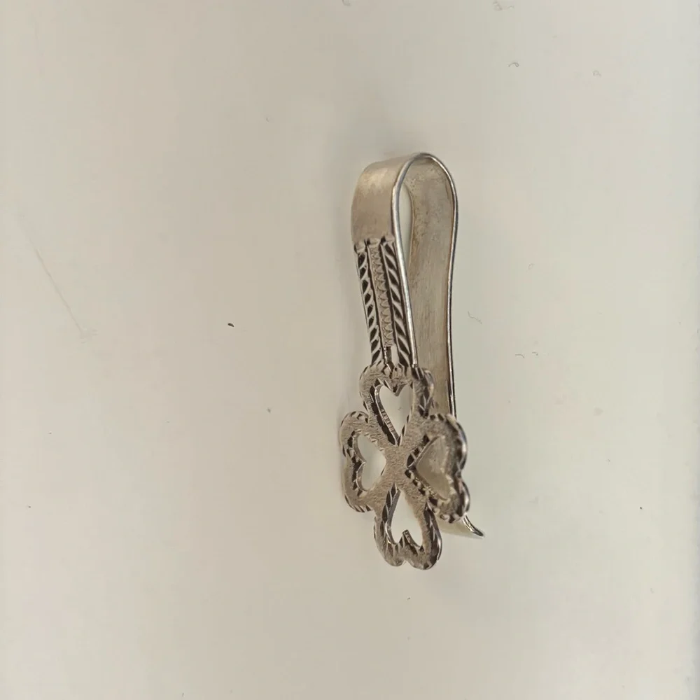 Sterling Silver 4 leaf clover imported money clip. Accessory